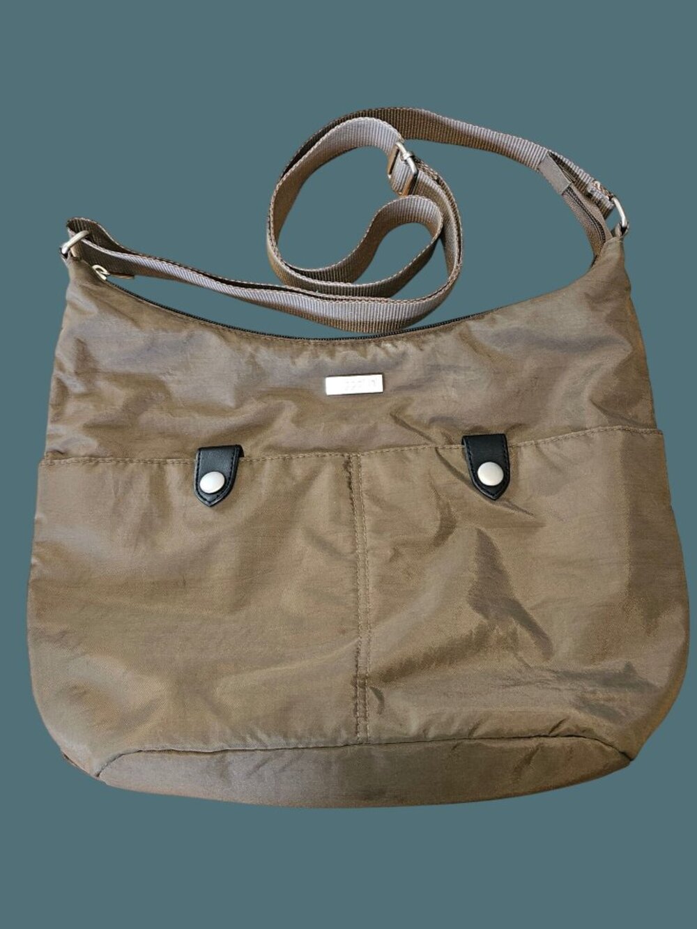 Baggalini Travel Crossbody Tote Nylon Bag